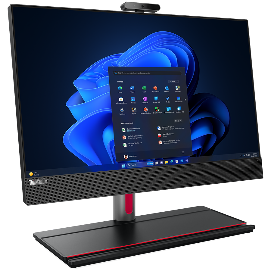 LENOVO ThinkCentre M90a Gen 5 AIO 23.8" FHD IPS TOUCH, Intel Core i5 14500 vPro, 16GB DDR5, 1TB SSD, 3x USB-A 3.2, 1x USB-C, HDMI In/Out, RJ-45, WiFi 6E, BT5.3, BH USB Kyb+Mouse, Win 11 Pro, Black, 3Yr - Image 2