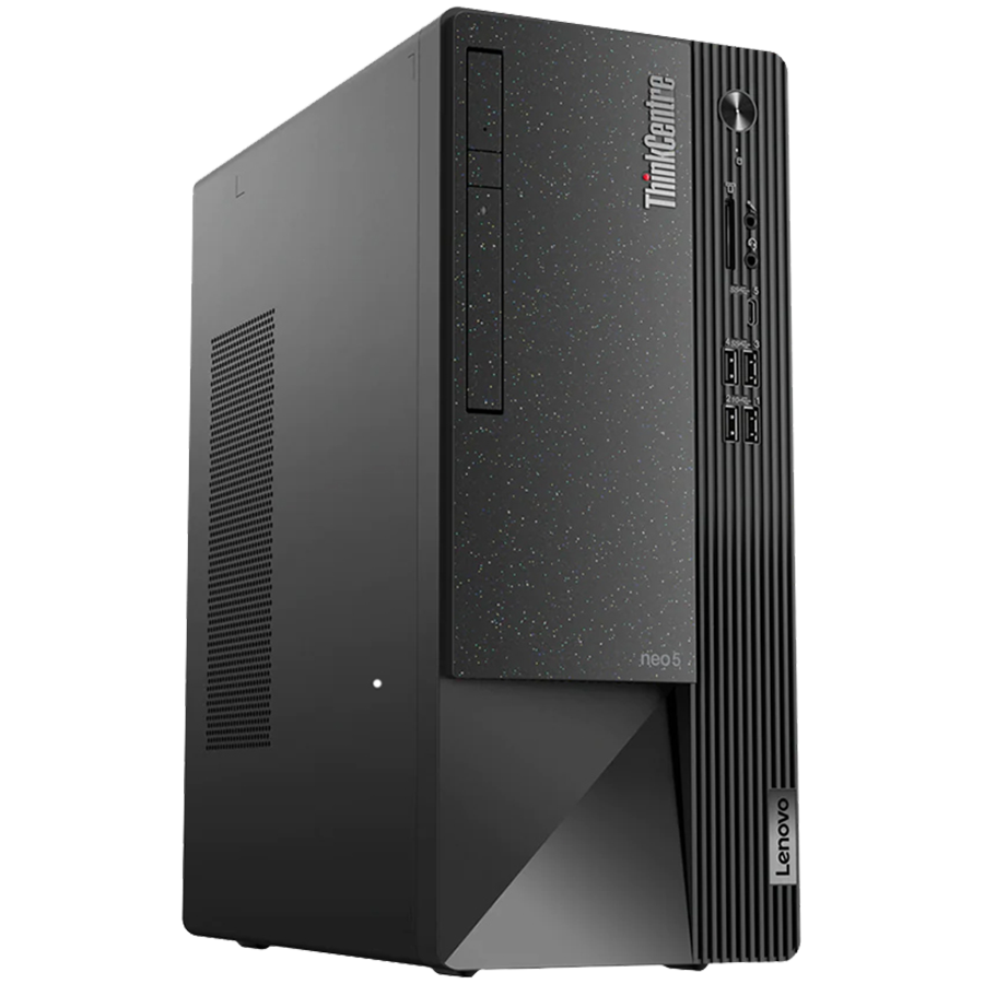 ThinkCentre NEO 50T G6, Ultra 5 225 10C, 16GB DDR5, 512GB SSD PCIe, DVD+RW, Front: 2x USB 3.2, 2x USB 2.0,1x USB 3.2-C, 3-in-1, Back: 2x USB 2.0, 2x USB 3.2, VGA,DP, HDMI, RJ45 GbE, Line Out, CIS, Spkr, WiFI 7+BT 5.4, USB KB/Mouse, 200W, W11Pro, 3Yr