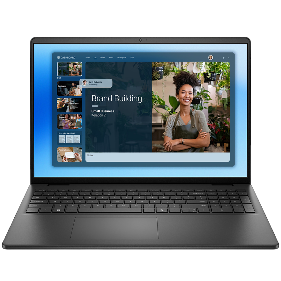 Dell 16 (DC16250) Intel Core 5 120U (10C, up to 5.0GHz), 16GB (2x8GB) DDR5 5200MHz, 512GB PCIe NVMe SSD, 16.0" FHD+ (1920x1200) 300 nits, Intel Graphics, HDMI 1.4, 2x USB-A 3.2 Gen1, 1x USB-C 3.2 Gen2 (Power Delivery & DisplayPort 1.4), Wi-Fi 6 + BT, HD 720p Cam, 41Wh, Ubuntu 3Yr