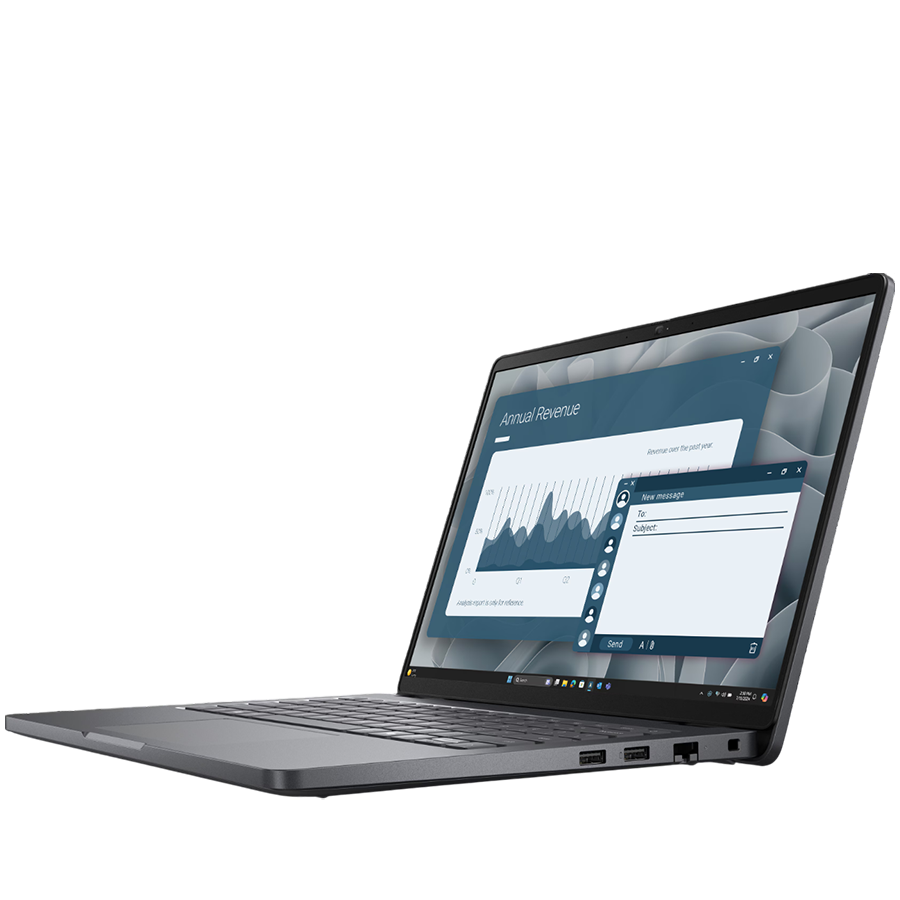 Dell Pro 14 (PC14255), 14" FHD+ (1920x1200), non-Touch, AMD Ryzen 5 220 (6C, 4.9 GHz), 16GB (1x16GB) DDR5, M.2 512GB SSD, AMD Radeon 740M, WiFi, BT, HDMI, USB-C (DP/PD), 2xUSB3.2, RJ-45, FngPr, Backlit kb, Win11Pro, 3Y - Image 2
