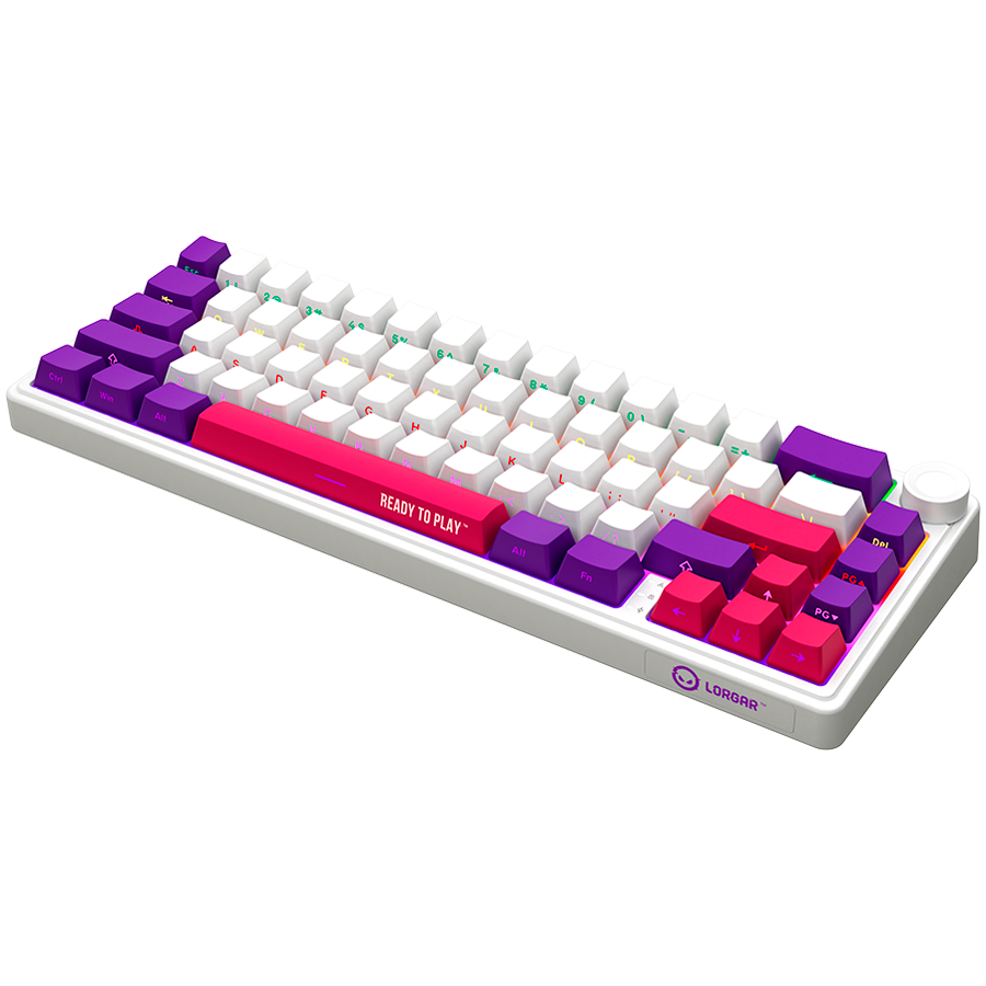 Mechanical 65% Keyboard Lorgar KBP70MW EN Wireless White (LRG-KBP70MW-WH-US) - Image 2