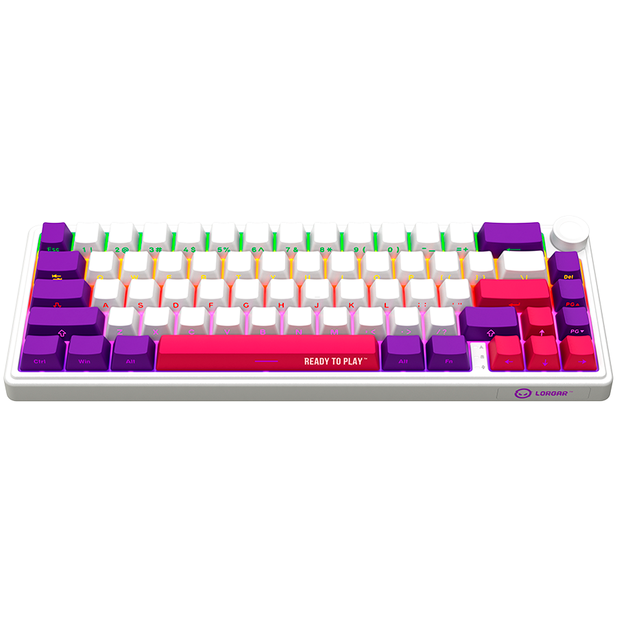 Mechanical 65% Keyboard Lorgar KBP70MW EN Wireless White (LRG-KBP70MW-WH-US) - Image 3