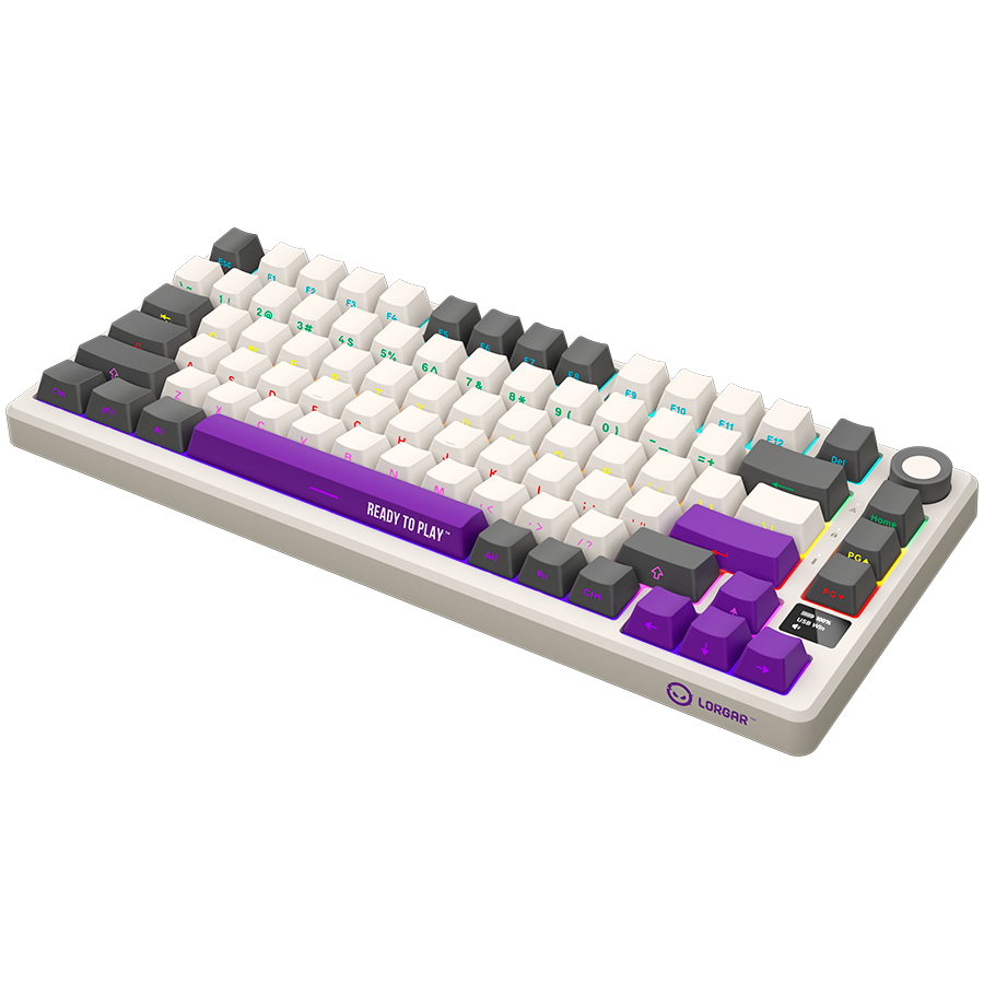 Mechanical 75% Keyboard Lorgar KBP7075W EN Wireless Beige (LRG-KBP7075W-RT-US) - Image 2