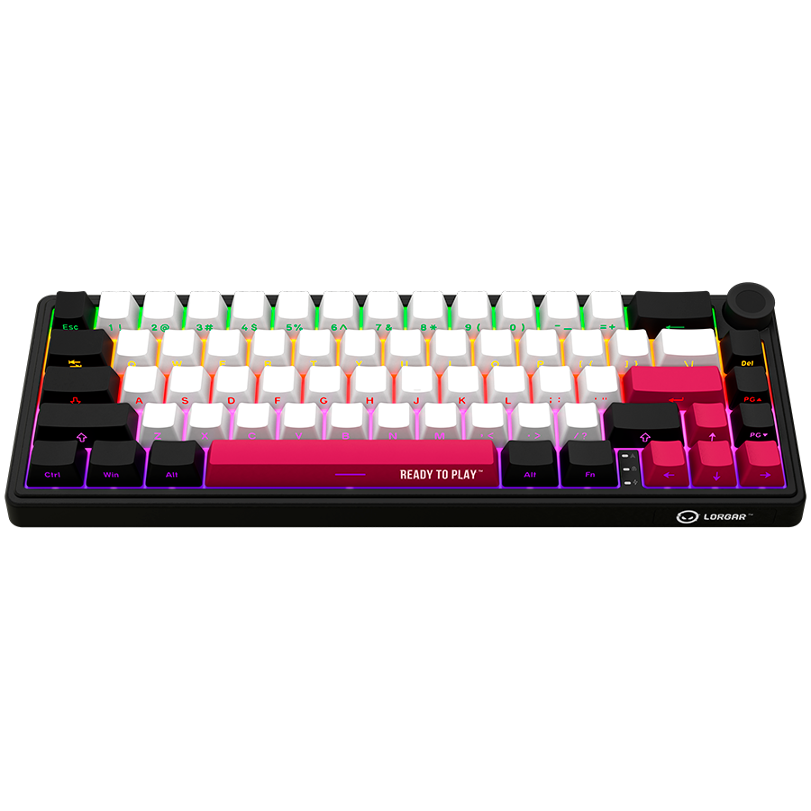 Mechanical 65% Keyboard Lorgar KBP70MW EN Wireless Black/red (LRG-KBP70MW-BK-US) - Image 3