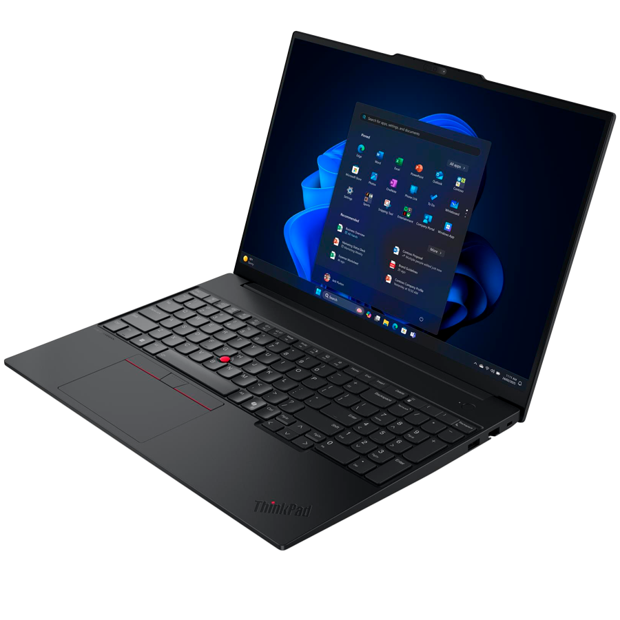 LENOVO ThinkPad E16 Gen 3, 16'' FHD IPS, Intel Core 5 210H, 16GB DDR5, 512GB SSD, 2xUSB-A, 2xUSB-C, HDMI, RJ-45, FHD Cam + Mic, WiFI 6E, BT5.3, FP, BH Kb, 64Wh, No OS, Black, 3Y - Image 3