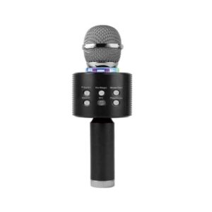BLUETOOTH MIKROFON V6 BLACK+SILVER