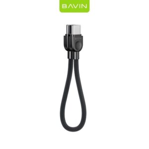 BAVIN CB411 pleteni kabal 15CM TYPE C na TYPE C crni