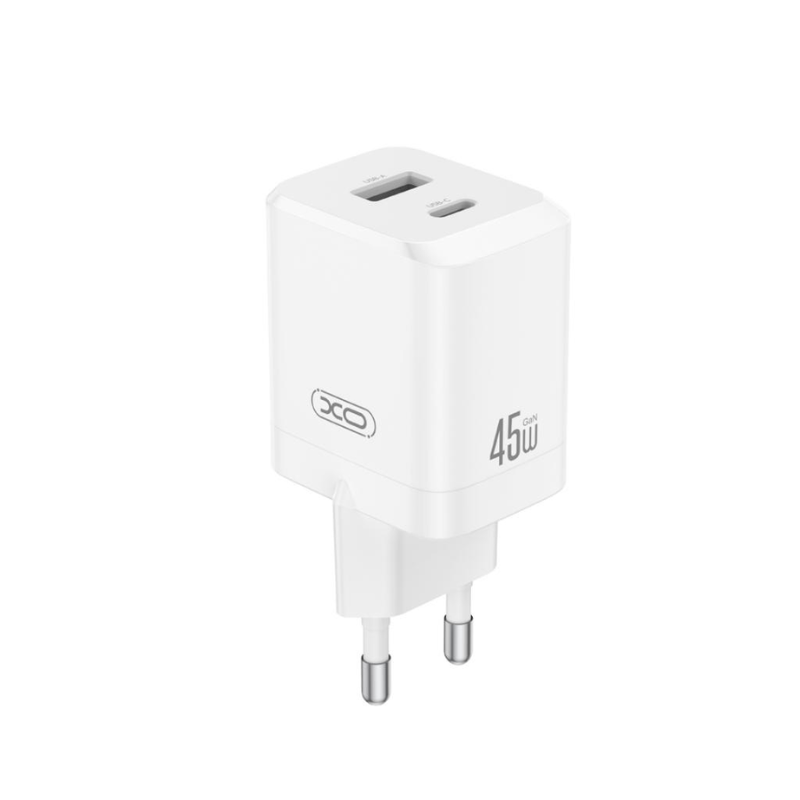CE36 EU 45W GAN brzi punjac 1 USB C 45W i 1 USB A 18W XO