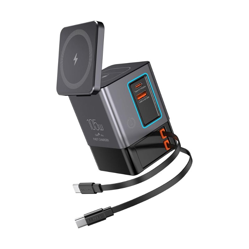 Univerzalni 105w kombo punjač – multi port + wireless
