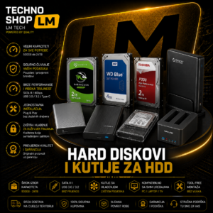 HARD DISKOVI I KUTIJE ZA HDD