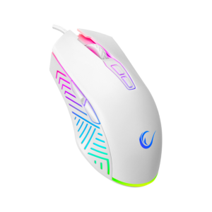 Miš gaming RAMPAGE SMX-G68 SPEAR Full RGB 7200DPI White 7D Macro Gaming Mouse