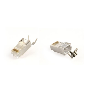 Konektor 50 komada GEMBIRD LC-PTF7-01/50, Shielded modular CAT7, pass-through type plug 15u" gold, plated