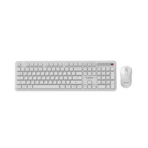 Tastatura + miš wireless GEMBIRD KBS-WPS-01-W, Slim Pro Business desktop set, white, US layout