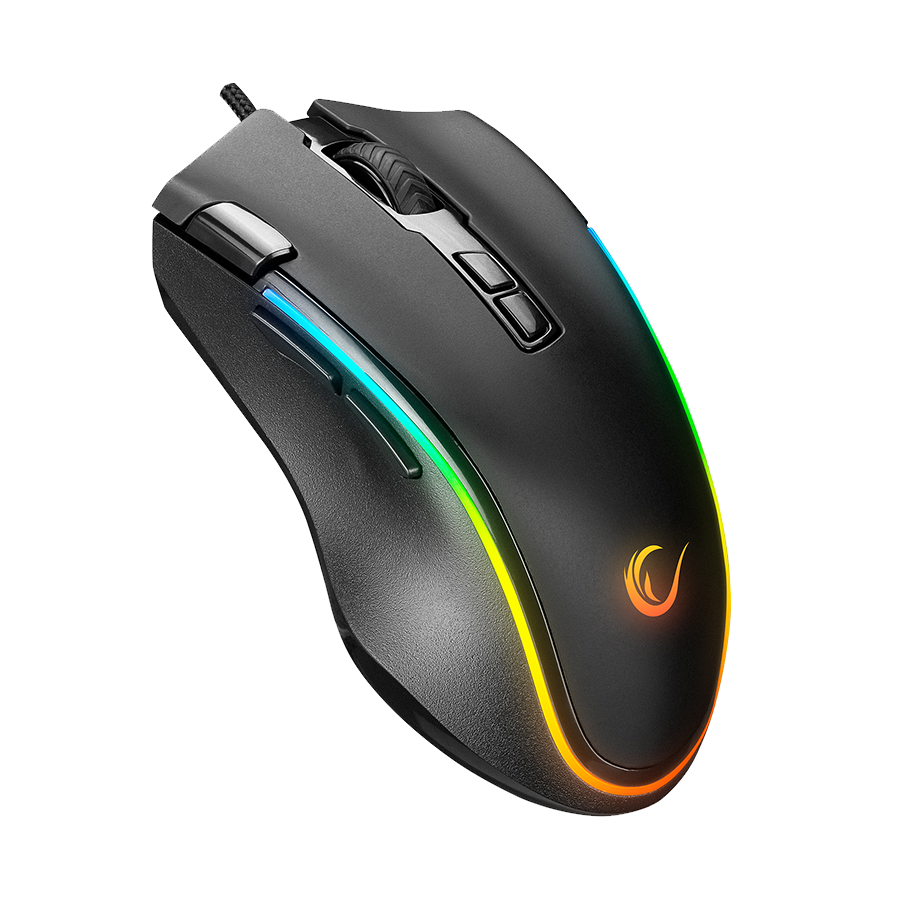 Miš gaming RAMPAGE SMX-G72 GREEDY 8 KEYS, Double Click Real RGB Backlit,Macro Programable, 33362