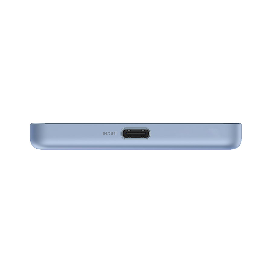 Xiaomi powerbank SuperSlim PB 5000 mAh plavi USB-C x1, bežično punjenje, BHR08POGL - Image 3