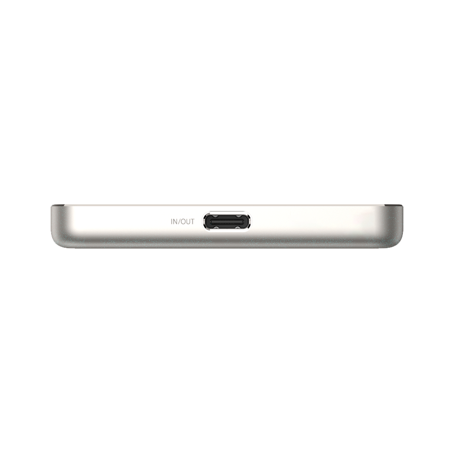 Xiaomi powerbank SuperSlim PB 5000 mAh zlatna USB-C x1, bežično punjenje, BHR08PLGL - Image 3