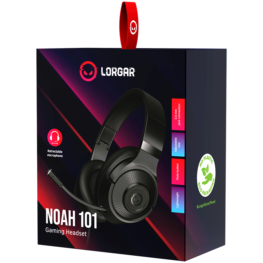 Headset Lorgar Noah 101 3.5mm 2m Black (LRG-GHS101B) - Image 7