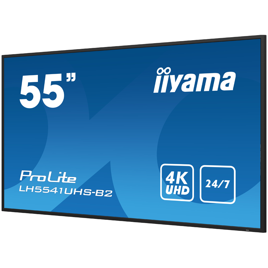 IIYAMA LFD LH5541UHS-B2 55" Professional Digital Signage display with 4K UHD resolution and 24/7 operating time 500 cd/m² 1200:1 8ms landscape, portrait - Image 3