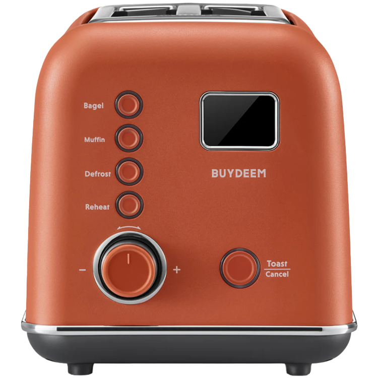 BUYDEEM 2 Slice Automatic Metal Toaster, model DT730E, color Koi Red, EU - Image 2