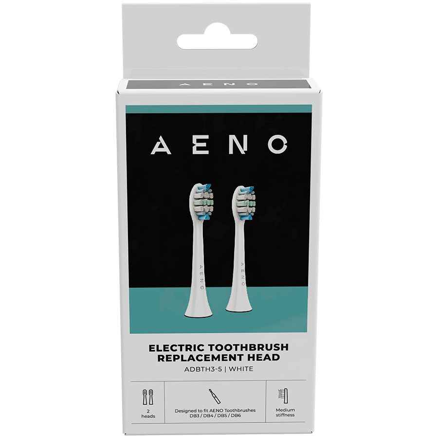 Replacement toothbrush heads, White, 2pcs (for DB3/DB4/DB5/DB6) - Image 2