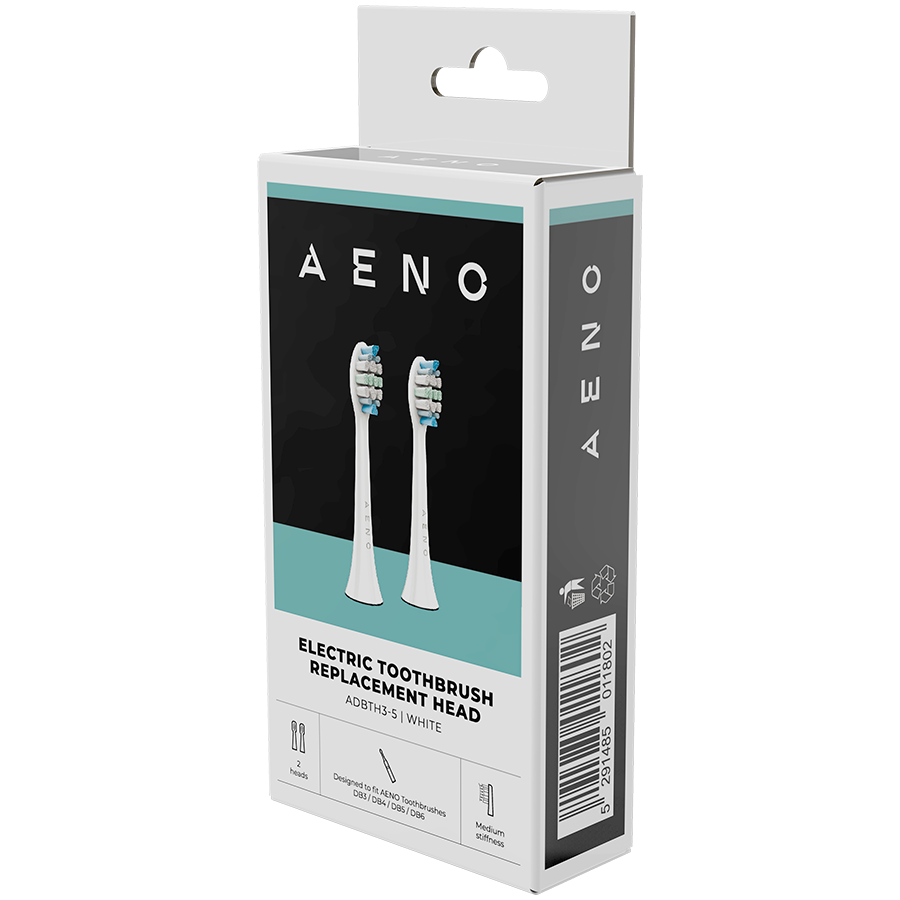 Replacement toothbrush heads, White, 2pcs (for DB3/DB4/DB5/DB6) - Image 3