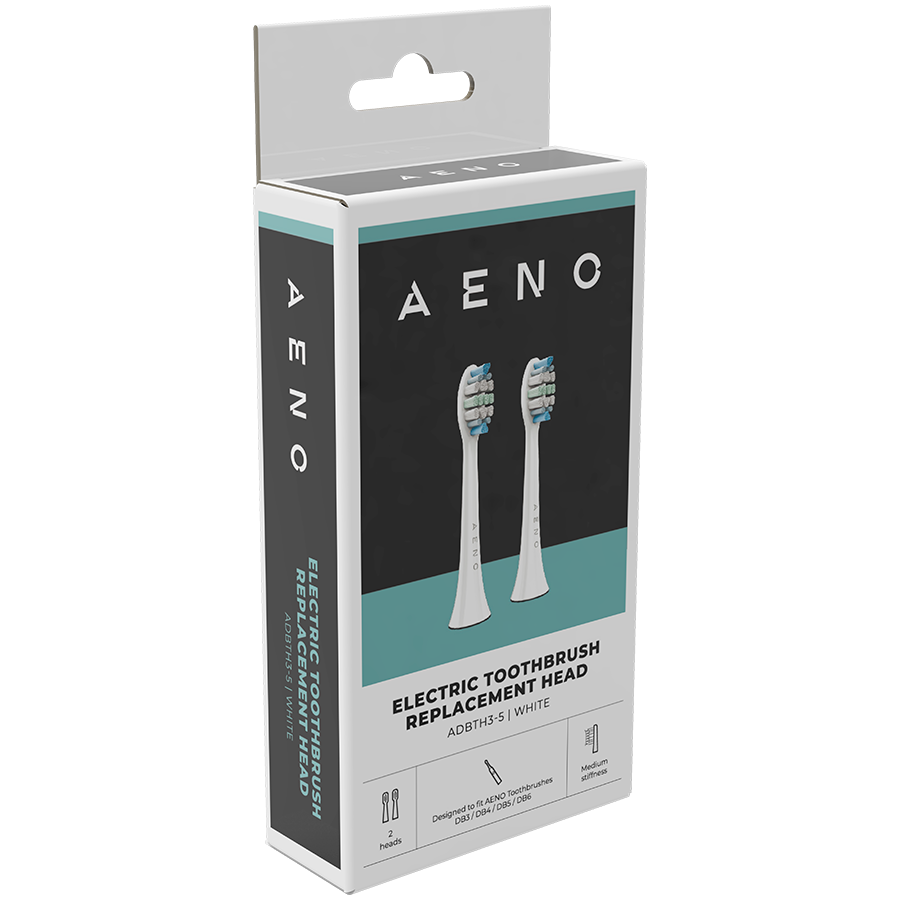 Replacement toothbrush heads, White, 2pcs (for DB3/DB4/DB5/DB6) - Image 4
