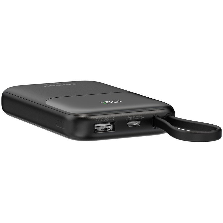 CANYON power bank OnPower 101 built-in cable 10000 mAh PD22.5W Black - Image 5