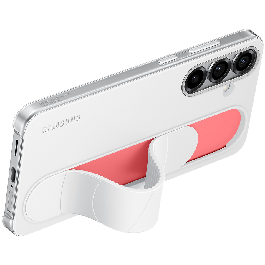 Samsung Galaxy S25+ Standing Grip Case White - Image 2