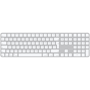 Magic Keyboard with Touch ID and Numeric Keypad for Mac models with Apple silicon - International English - White Keys,Model A3119