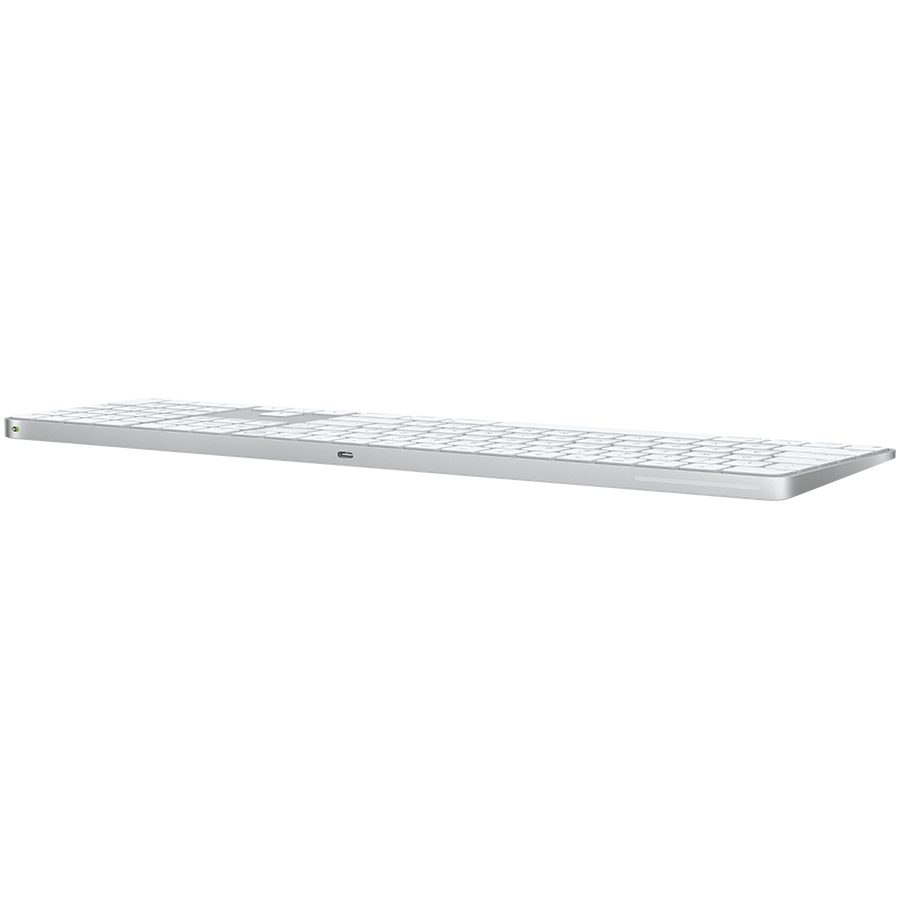 Magic Keyboard with Touch ID and Numeric Keypad for Mac models with Apple silicon - International English - White Keys,Model A3119 - Image 3