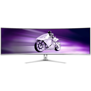 PHILIPS Evnia 8000 49M2C8900 QD-OLED curved gaming monitor 49'', 5120x1440 (Dual QHD), 1800R, 240Hz, 0.03ms, Adaptive Sync, FreeSync Premium Pro, G-Sync Compatible, HDR400, 2xHDMI, 1xDP, USB-C 3.2 Gen2 (PD 90W), USB Hub, Speakers, White