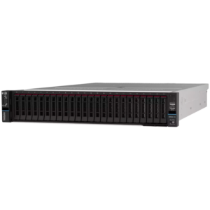 Lenovo ThinkSystem SR655 V3, AMD EPYC 9115 (16C 2.6GHz 125W), 1x32GB TruDDR5 6400MHz (2Rx8) RDIMM,RAID 940-8i 4GB PCIe12Gb Adapter, 2x750W Titanium,XCC Platinum, 8x2.5 Backplane,3yr. Warranty