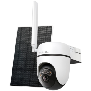 TP-Link Tapo C615G KIT Solar-Powered Pan/Tilt Security Camera Kit, 2K 3MP(2304x1296), 2.4 GHz, 10400mAh rechargeable lithium-ion battery, Solar panel (5.2V, 2.5W), Pan/Tilt, Non-Stop Power, Smart Detection and Notifications (motion, people, cars)