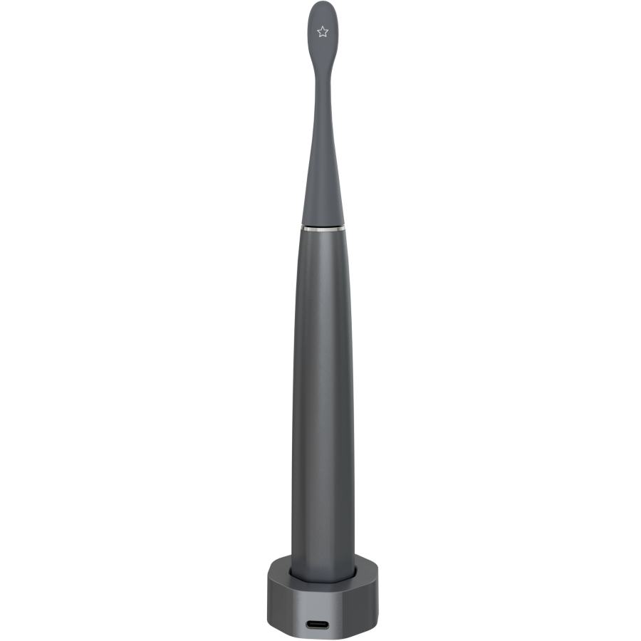 Wireless Tooth Brush, Grey, 3 Brush Heads, 1400mAh, Function: Soft, Clean, Massage, White, Sweep - Image 5