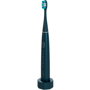 Wireless Tooth Brush, Navy Blue, 3 Brush Heads, 1400mAh, Function: Soft, Clean, Massage, White, Sweep