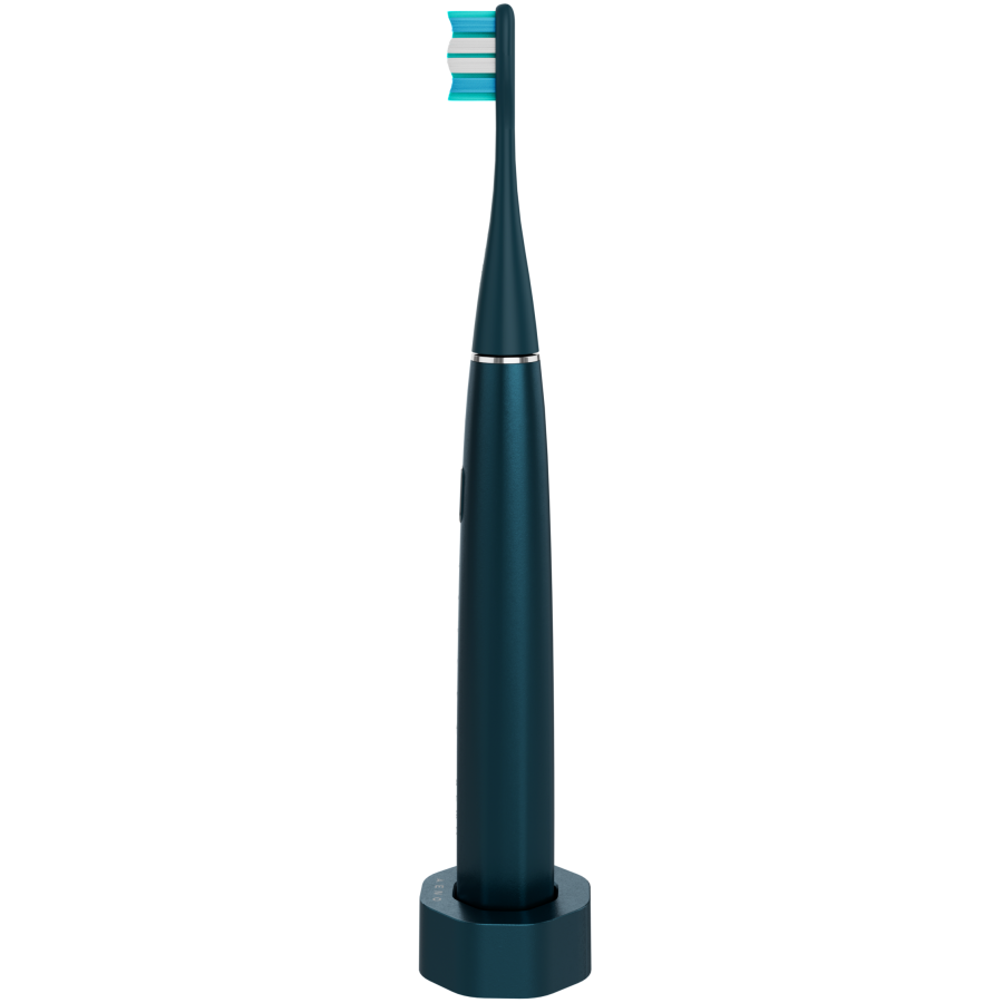Wireless Tooth Brush, Navy Blue, 3 Brush Heads, 1400mAh, Function: Soft, Clean, Massage, White, Sweep - Image 6