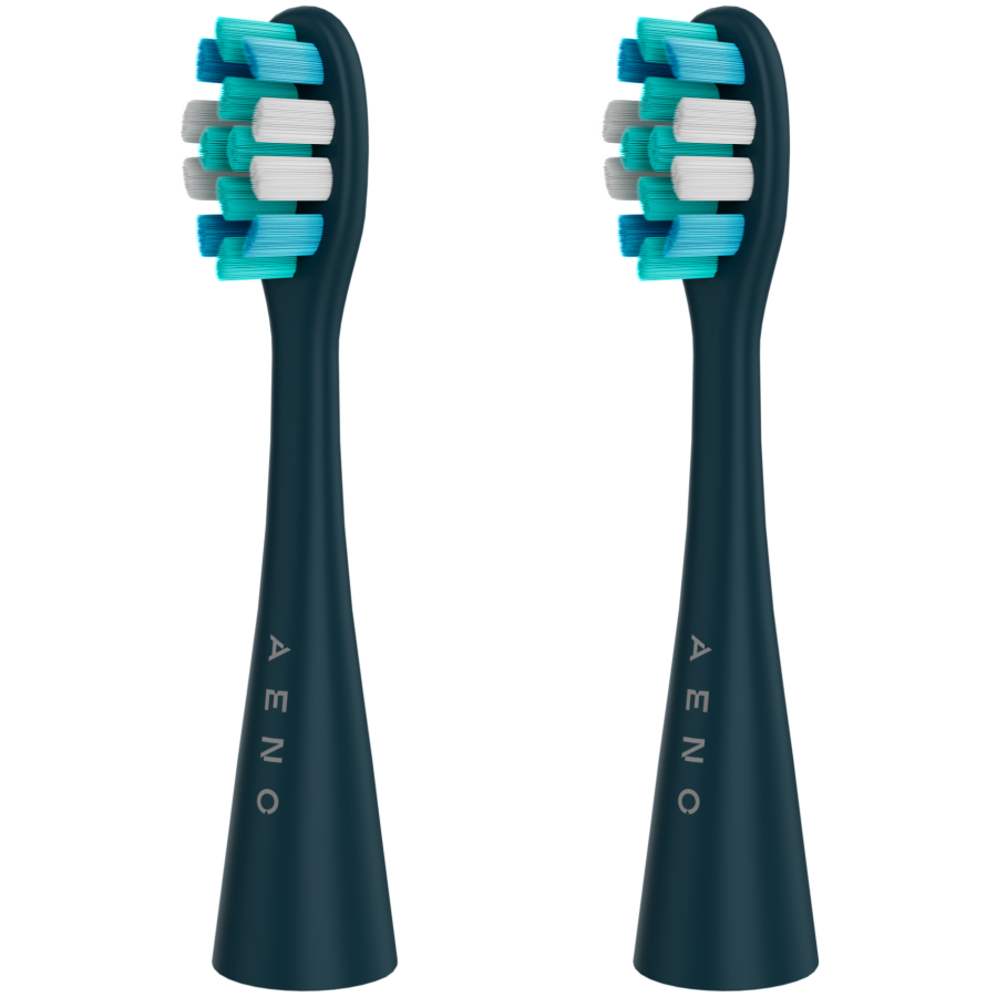 Wireless Tooth Brush, Navy Blue, 3 Brush Heads, 1400mAh, Function: Soft, Clean, Massage, White, Sweep - Image 7