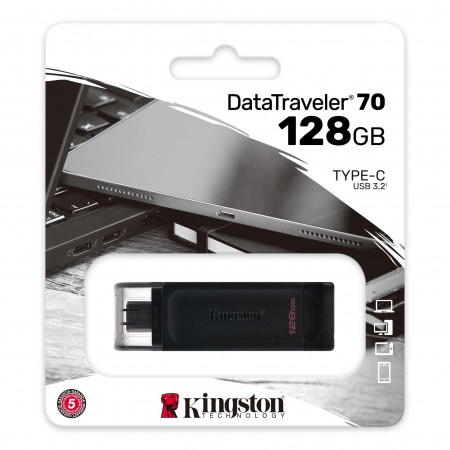 Kingston USB-C Memorija DT70 128GB 3.2 - Image 3