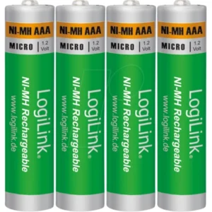 Logilink Baterije AAA Rechargeable LR03RB4 NiMH 1000mAh 4KOM
