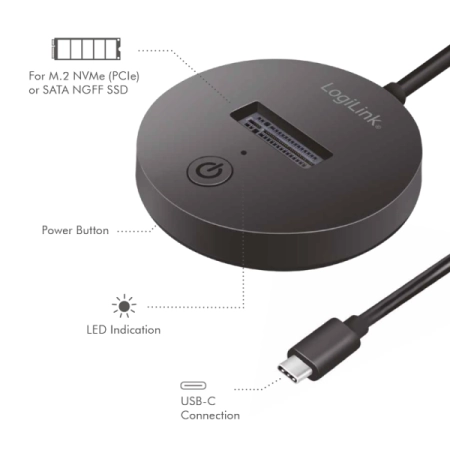 Logilink HDD Quickport M.2 NVMe QP0032 - Image 2