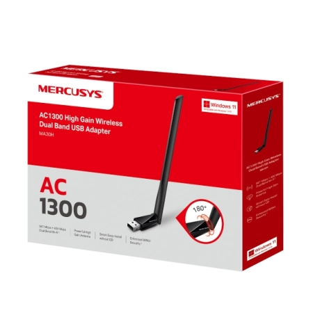 Mercusys MA30H High Gain Wireless Dual Band USB Adapter - Image 3