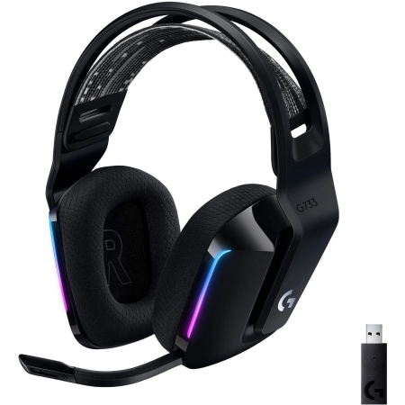 Logitech Gaming Slušalice sa mikrofonom G G733 DTS Black Wireless