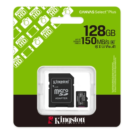 Kingston MicroSD Canvas Select Plus Memory Card 128GB A1 Class10 - Image 3