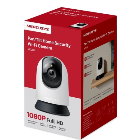 Mercusys Pan/Tilt Home Security Wi-Fi Camera MC200 - Image 2