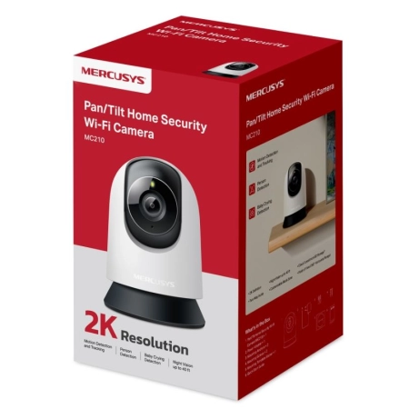 Mercusys Pan/Tilt Home Security Wi-Fi Camera MC210 - Image 2