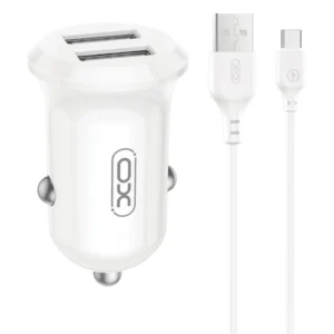 XO CC67 Car charger + Type-C Cable White