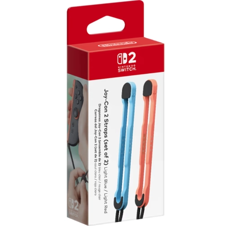 Nintendo Switch Joy-Con 2 Strap Pair Light Blue/Light Red - Image 3