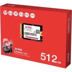ADATA SSD 512GB Gammix S55 M.2 NVMe + adapter