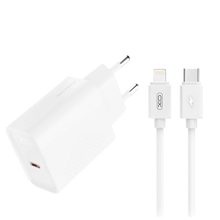 XO L160 20W Type-C Fast Charger + Lightning cable - Image 2