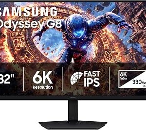 SAMSUNG Odyssey G8 G80HS 32" | 6K 165Hz / 3K 330Hz Fast IPS 1ms KVM Gejming Monitor